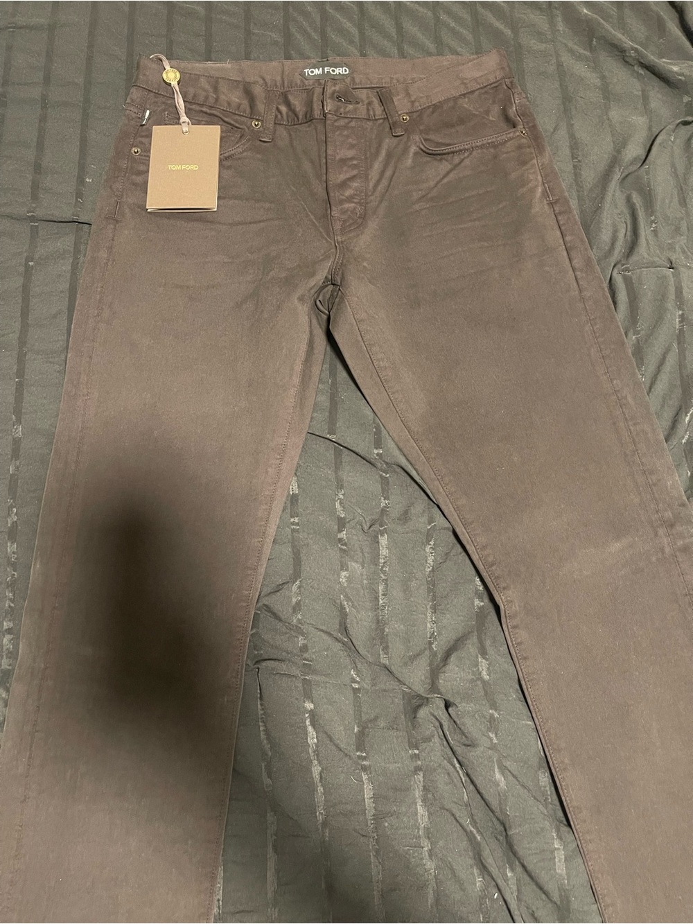 Tom Ford Chocolate Brown Slim Jeans